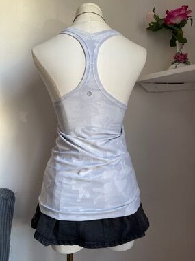lululemon athletica Light Gray Camo Racerback Tank
